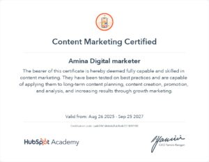 Marketing Certificate