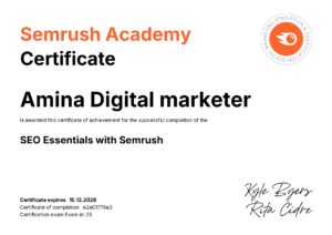 Digital Marketing Certificate