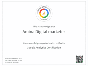 Google Analytics Certificate