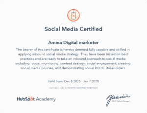 Social Media Marketing Certificate